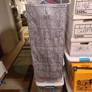 Men's 100% Silk Light Blue And Grey Scarf Made In Turkey